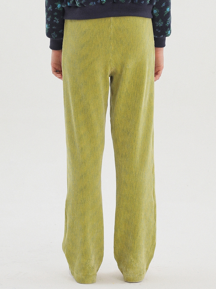 Two Tone Velour Pants_LIGHT GREEN