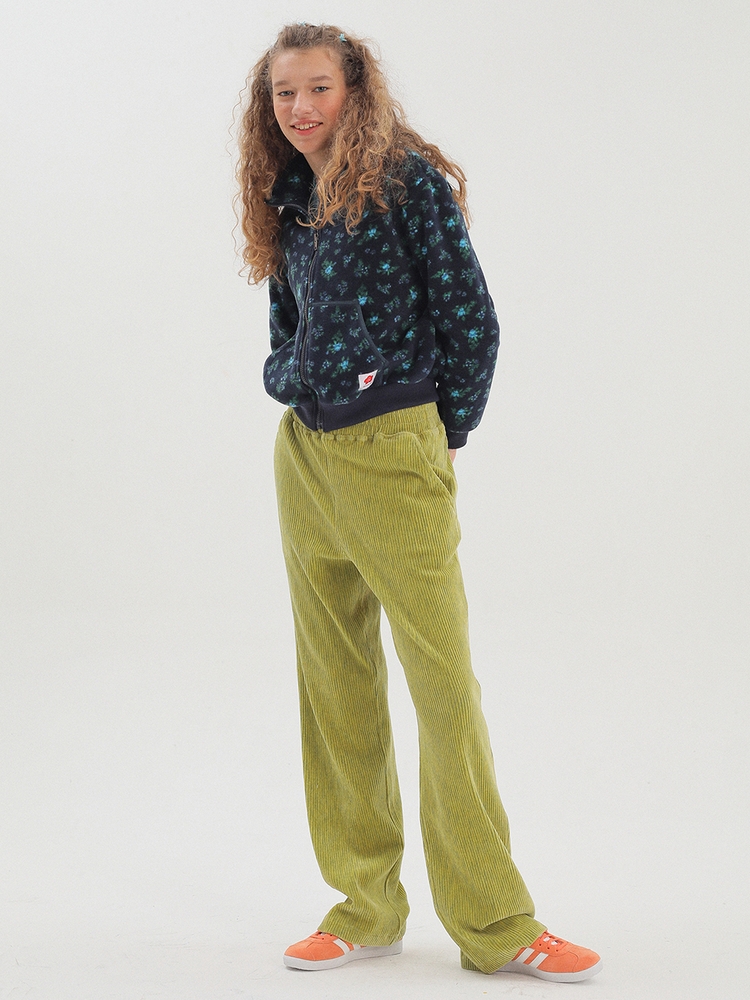 Two Tone Velour Pants_LIGHT GREEN