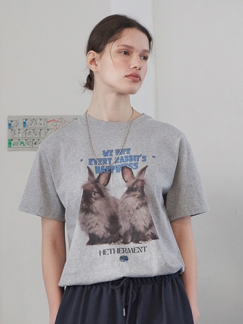 happy rabbit t-shirts (grey)