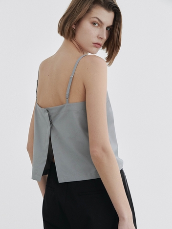 Back open sleevless / Gray