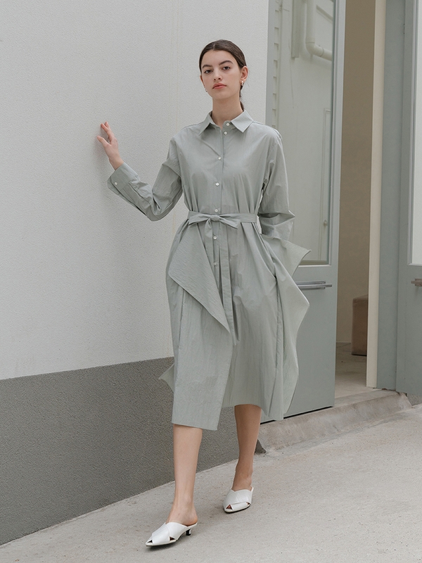 Pastel Green Shirtdress