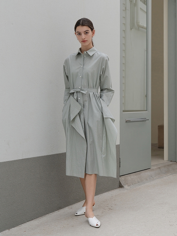 Pastel Green Shirtdress