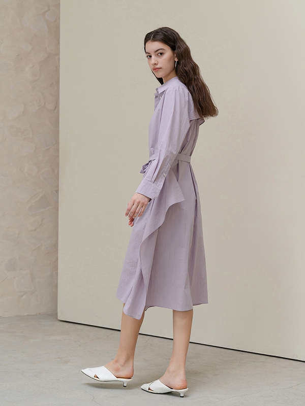 Pastel Lavender Shirtdress