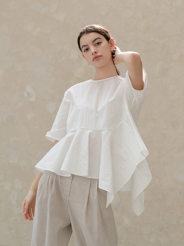 Structure Flare Blouse