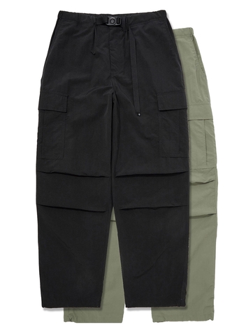 2-way wind cargo pants (black)