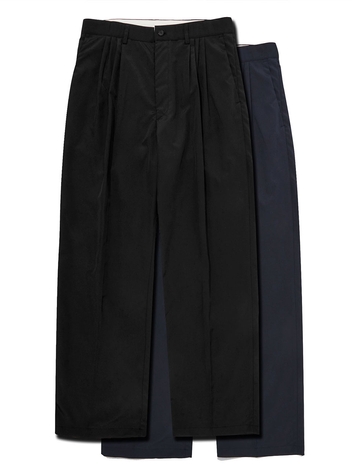 4-tuck line pants (black)