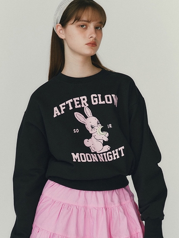 MOON RABBIT SWEATSHIRT - CHARCOAL