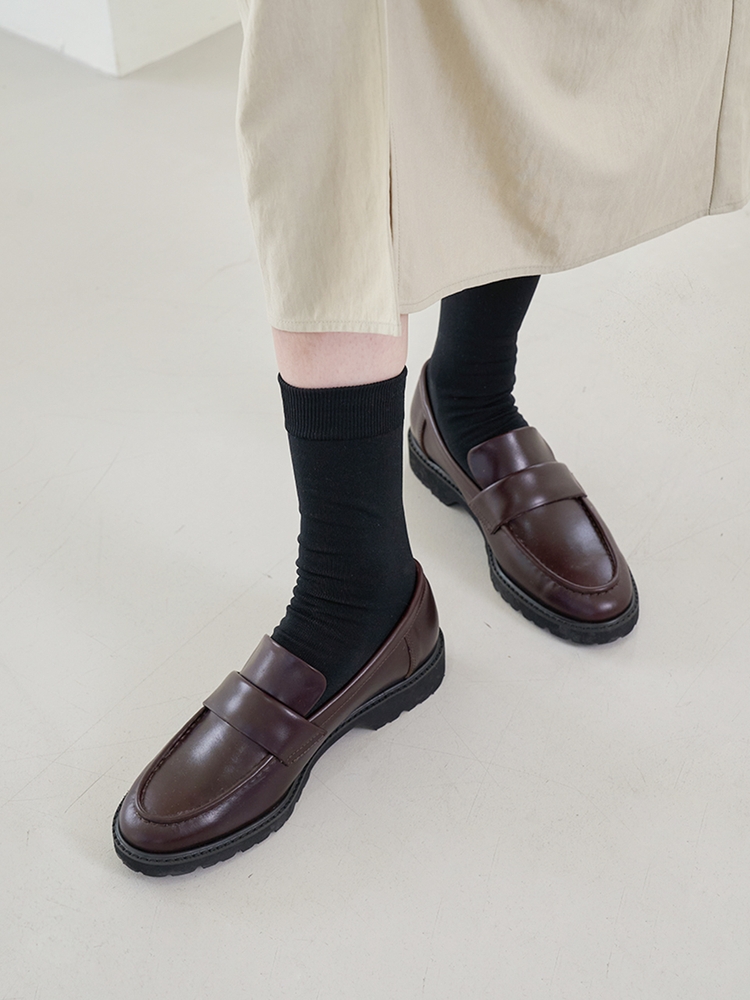 Harper Loafers Leather Burgundy