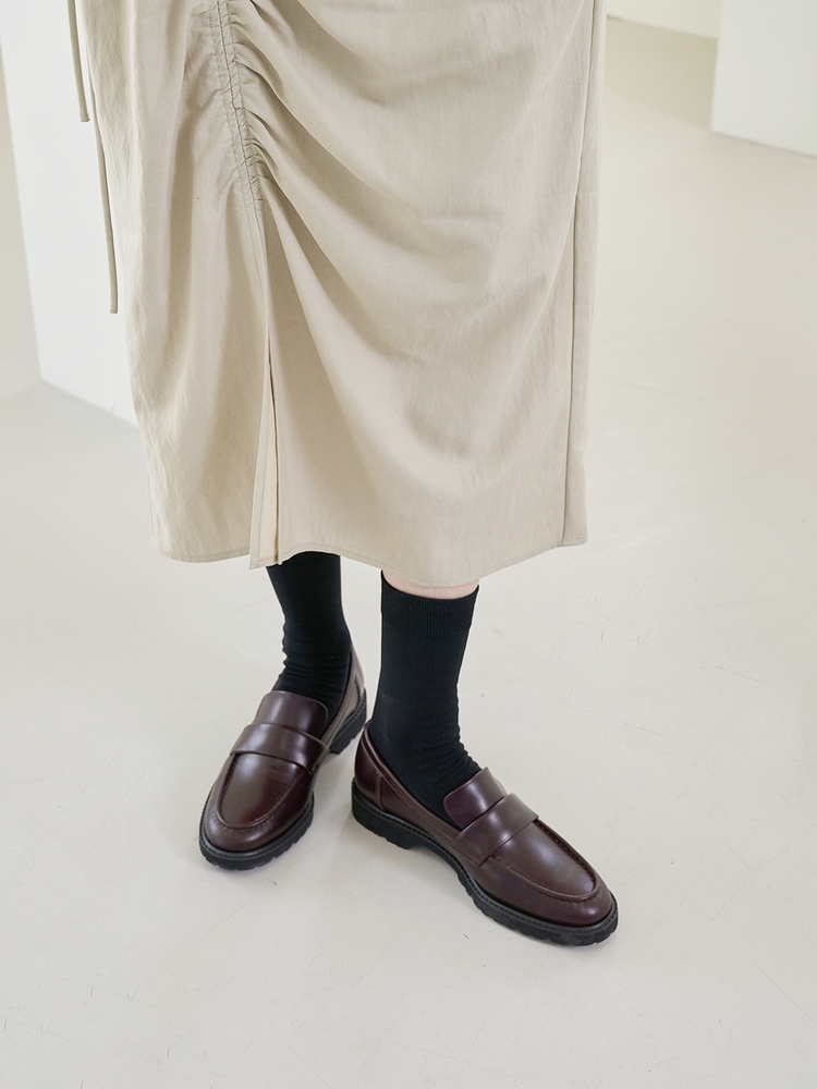 Harper Loafers Leather Burgundy