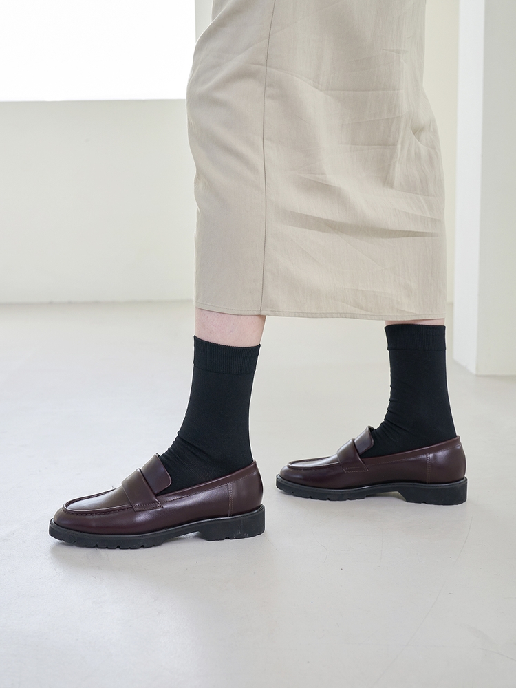 Harper Loafers Leather Burgundy