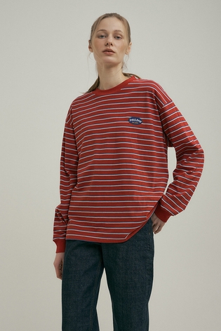Stripe Long Sleeve Tee : Red Stripe