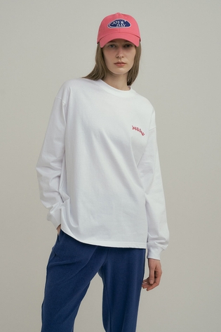 Logo Long Sleeve Tee : White