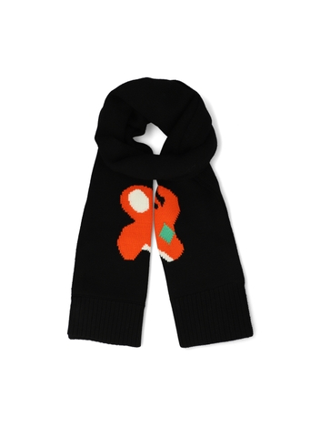 [JW ANDERSON] 공용 엘리펀트 니트 스카프 머플러 블랙 JWA27UAMF028BK