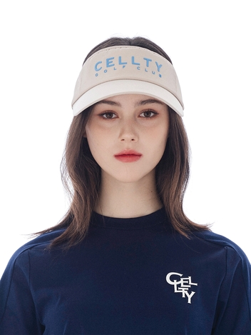 [CELLTY] PLAIN SYMBOL SUN VISOR-BE