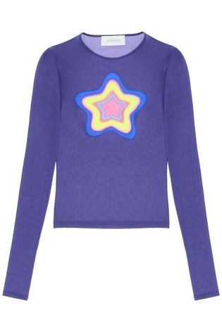 Sportmax SS23 Sportmax op art print jersey top Top TERRY TERRY