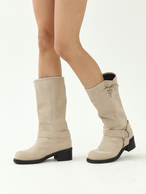 MOON BIKER MIDDLE BOOTS 문 바이커 미들부츠 23S02BE