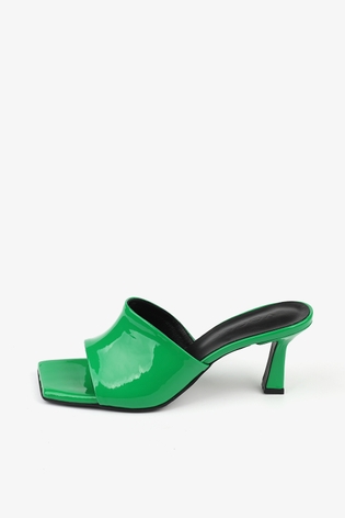 PATENT CLASSIC SANDAL 7cm_GREEN
