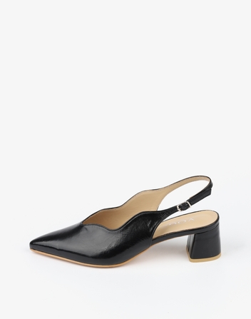 WAVE SLINGBACK 5cm_BLACK