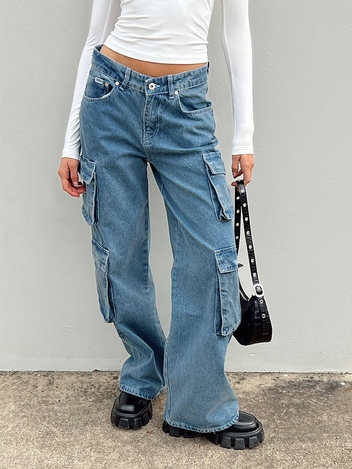 COMBAT RELEASE JEAN - MID BLUE