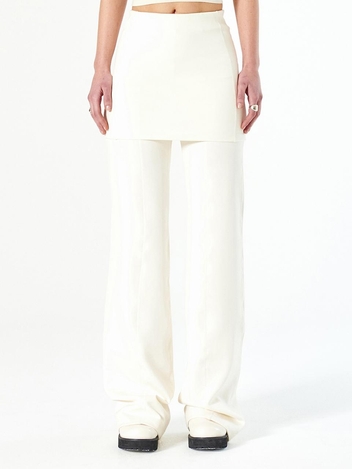 STRETCHY SKIRT PANTS_IVORY