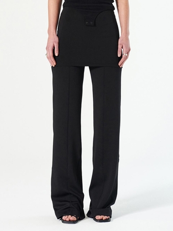 STRETCHY SKIRT PANTS_BLACK