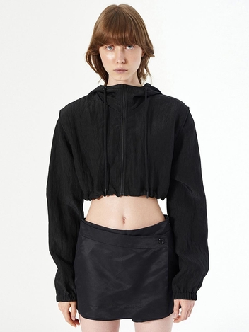 CROPPED HOODIE JUMPER_BLACK