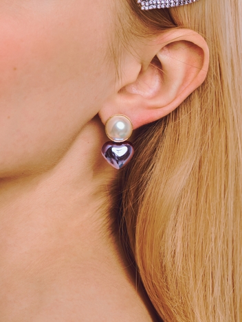 CM 1500 EARRINGS [PURPLE]