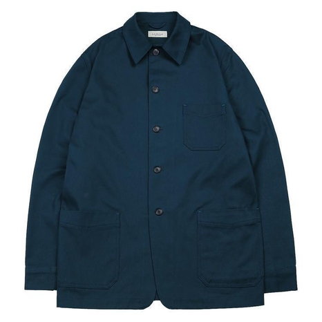 Cotton French Work Jacket (Blue)