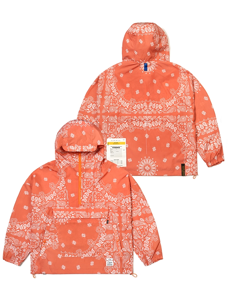 23 PAISLEY ANORAK ORANGE