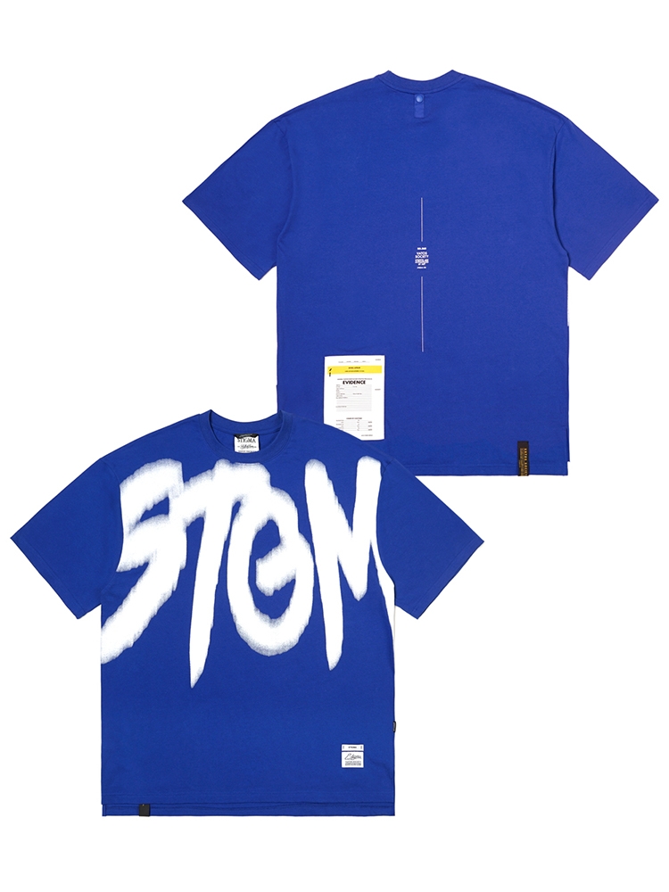 23 BLUR OVERSIZED T-SHIRTS BLUE