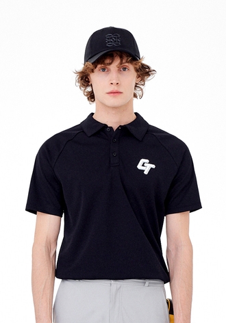 [CELLTY] RUNNING LETTERING HALF SLEEVE M-BK