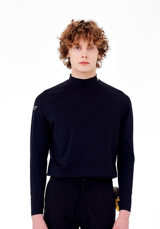 [CELLTY] ACTIVE MOCK-NECK LONG SLEEVE M-BK