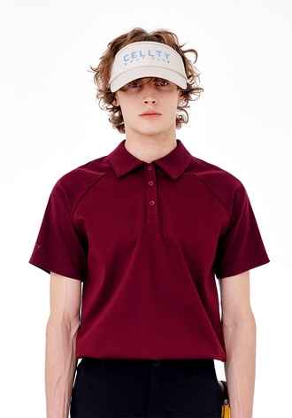 [CELLTY] SOLID PK-HALF SLEEVE M-WI