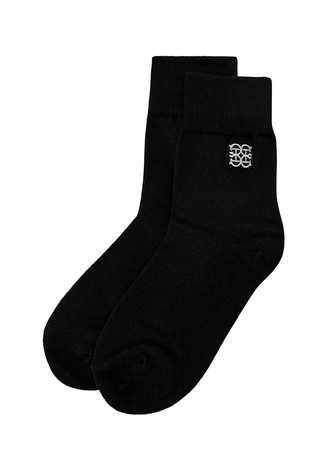 [CELLTY] EMBROIDERY LOGO SOCKS-BK