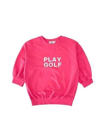 NEW PLAY GOLF 플레이골프 볼륨반팔 티셔츠 PINK