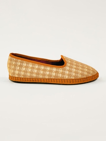 LOUISA RAFFIA FLAT- BEIGE