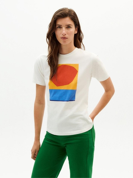 WOMEN ATARDECER T-SHIRT - SNOW WHITE