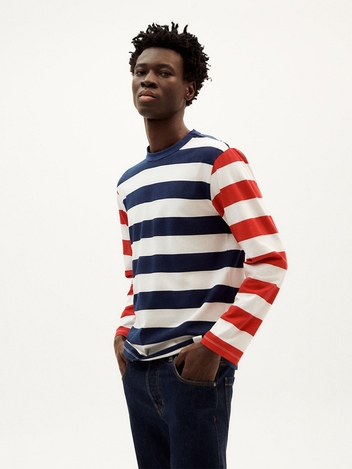 MEN YES STRIPES EMILIO T-SHIRT - MULTICOLOR