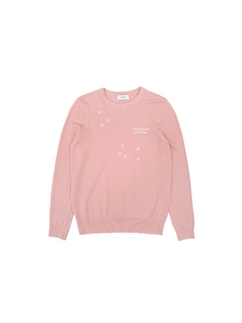 MB GOLF CLUB BASIC 라운드 니트스웨터 PINK