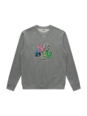 Solew Logo Graphic Sweat Shirt_Grey