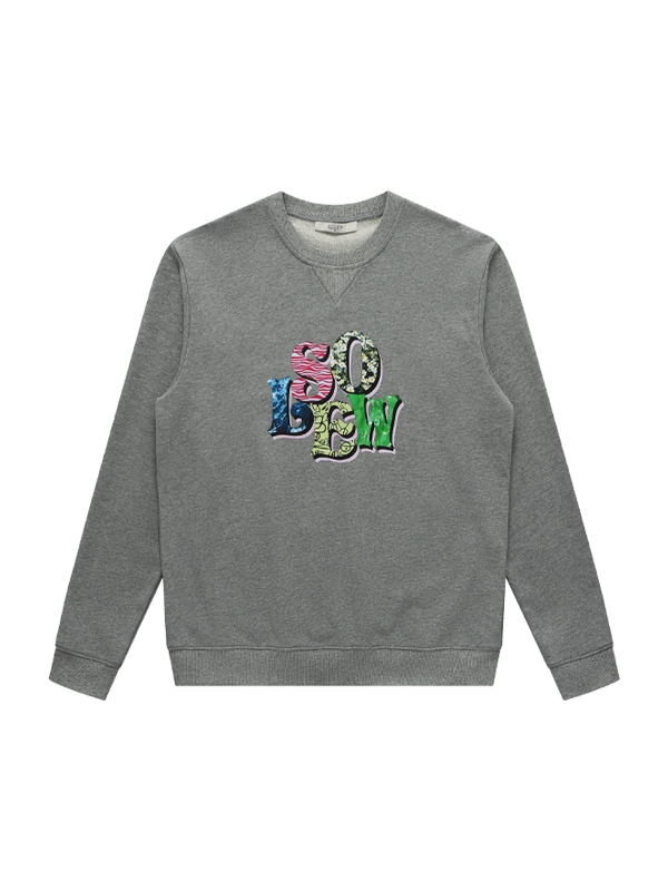 Solew Logo Graphic Sweat Shirt_Grey