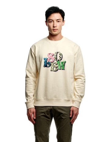 Solew Logo Graphic Sweat Shirt_Ivory