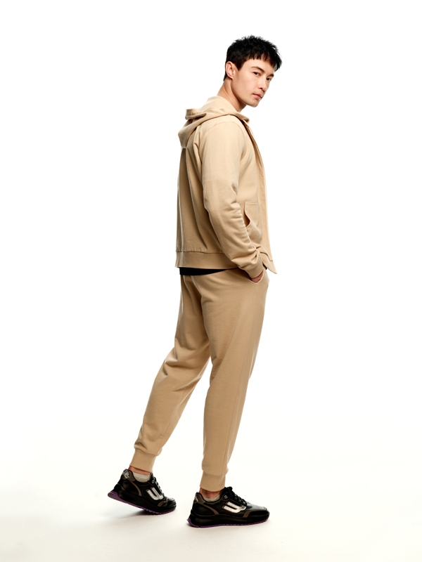 Logo Jogger Sweat Pants_Beige