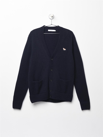메종키츠네 베이비폭스 가디건 HM00501KT1006 NAVY