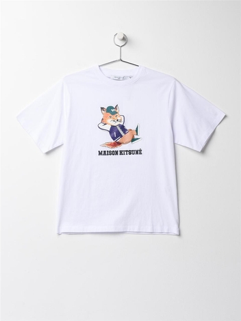 메종키츠네 드레스드 폭스 이지 반팔 KW00108KJ0008 WHITE