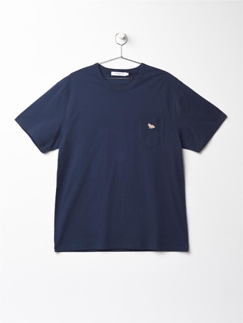 메종키츠네 베이비폭스 포켓 반팔 GM00116KJ0008 NAVY