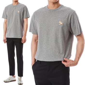 메종키츠네 칠랙스폭스 티셔츠/GU00154KJ0010 GR