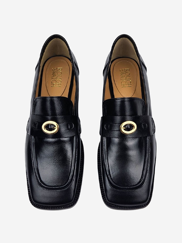 SQUARD LOGO LOAFER_BLACK/RSS03BK