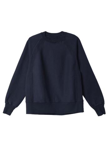 엔지니어드 가먼츠 레글런 플리스 맨투맨 Navy Cotton Heavy Fleece