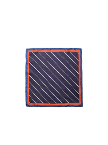 [KULE]The Silk Mischa Scarf - Navy